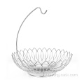 Stainless Steel Wire Fruit Basket With Banana Stand